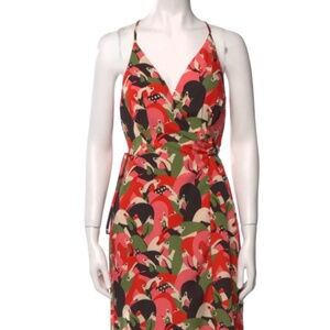Hutch Floral Print  midi wrap dress